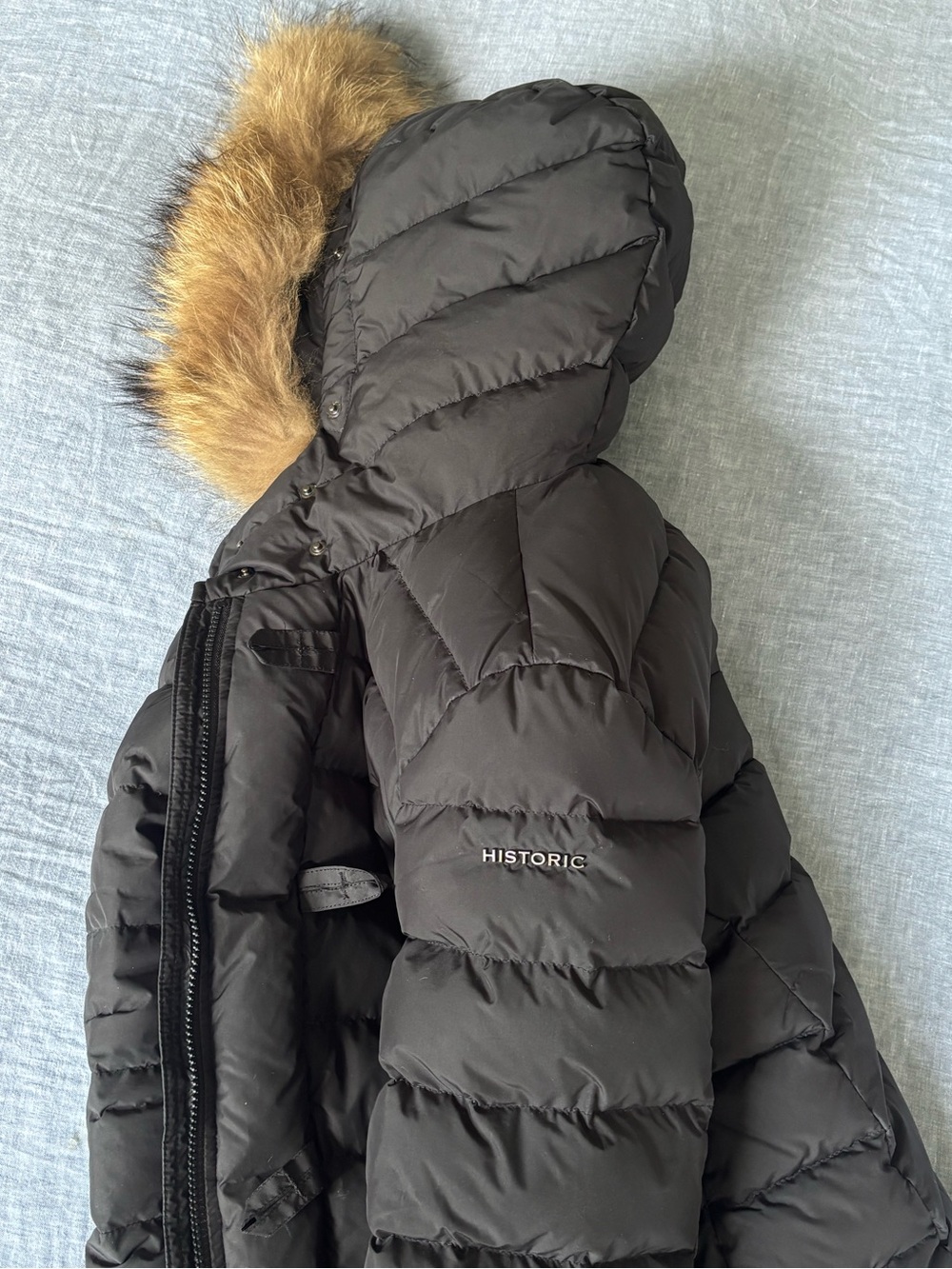 Women’s Down Puffer Jacket with Fur Hood